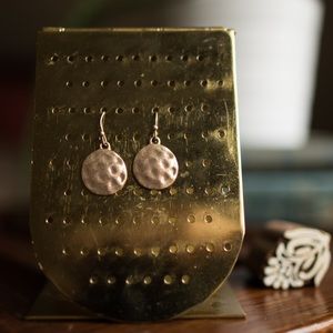 Hammered Metal Earrings